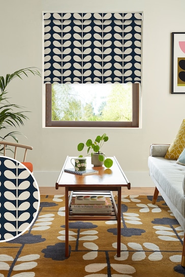 Orla Kiely Whale Solid Stem Made to Measure Roller Blinds
