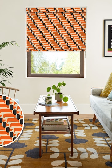 Orla Kiely Persimmon Dog Show Made to Measure Roller Blinds