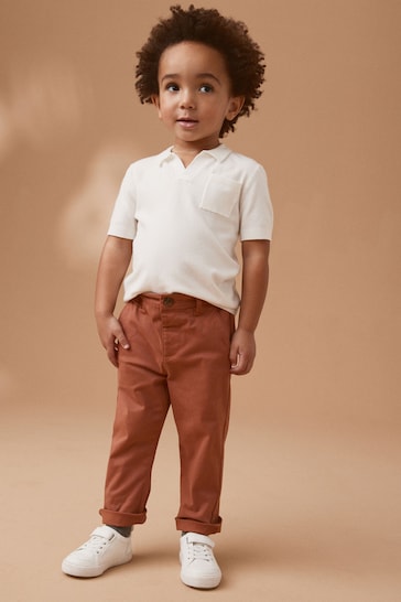 Rust Stretch Chinos Trousers (3mths-7yrs)