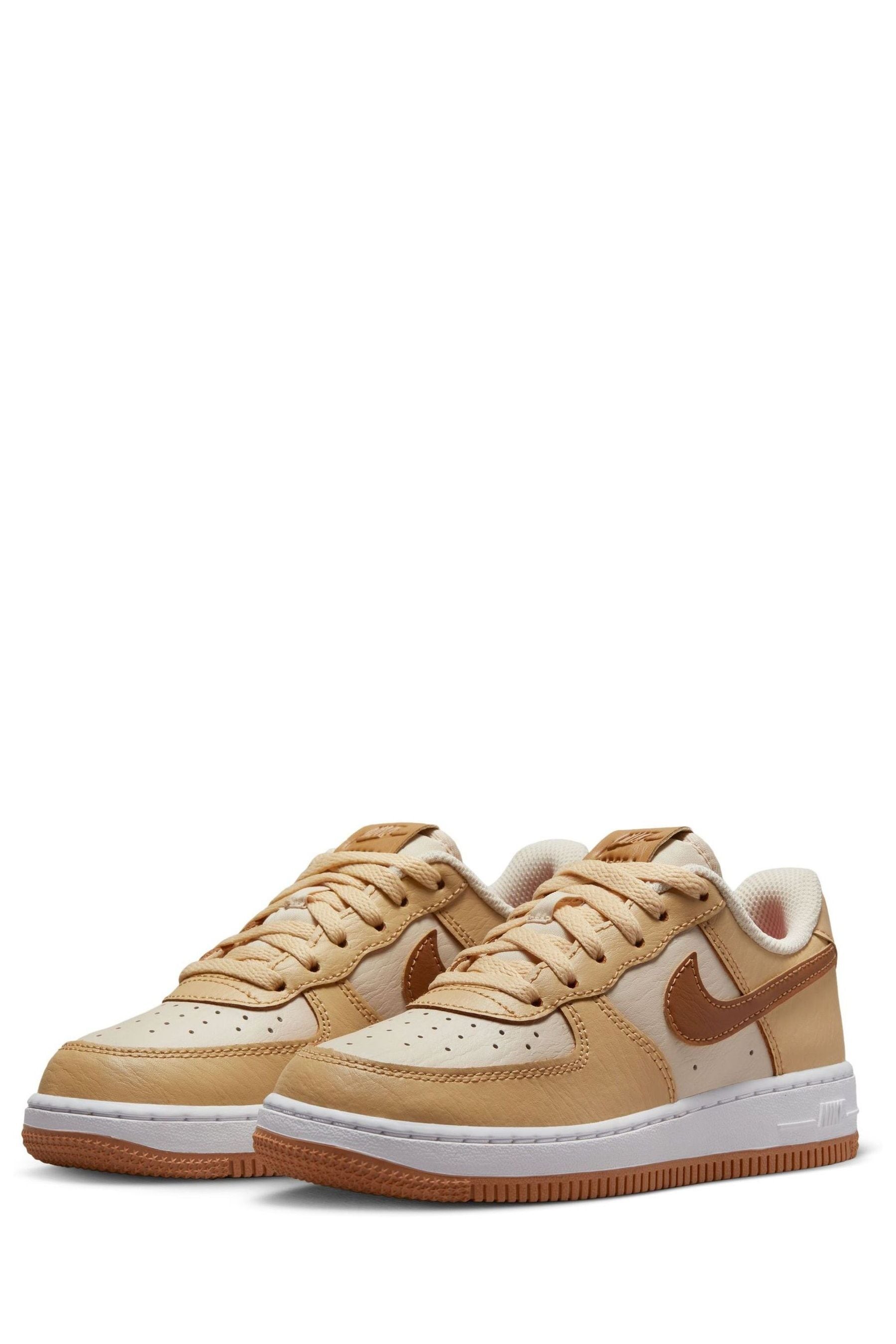 Tan air force 1 junior sales