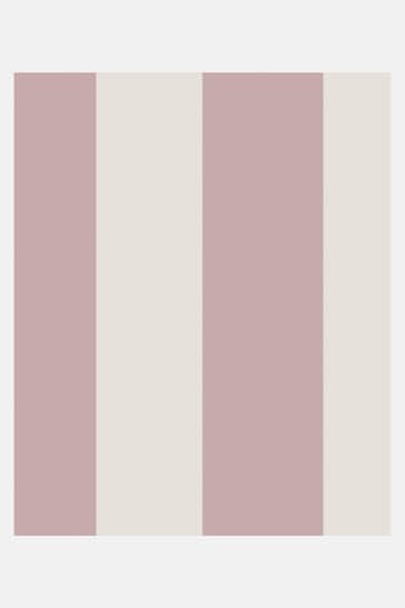 Joules Pink Harborough Stripe Wallpaper