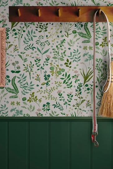Joules Cream Holcombe Floral Wallpaper