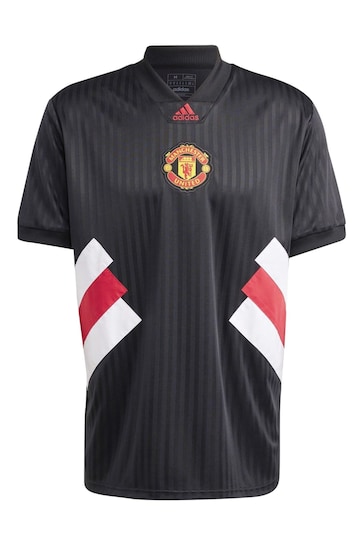 adidas Black Manchester United Icon Jersey