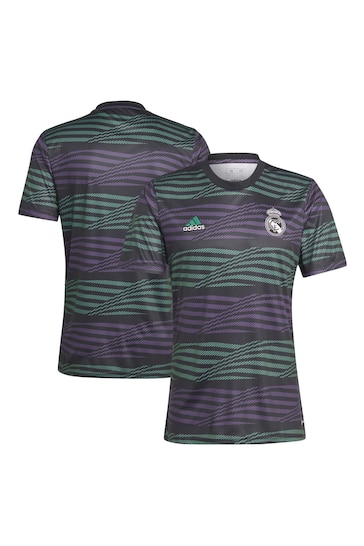 adidas Black Real Madrid Pre Match Shirt