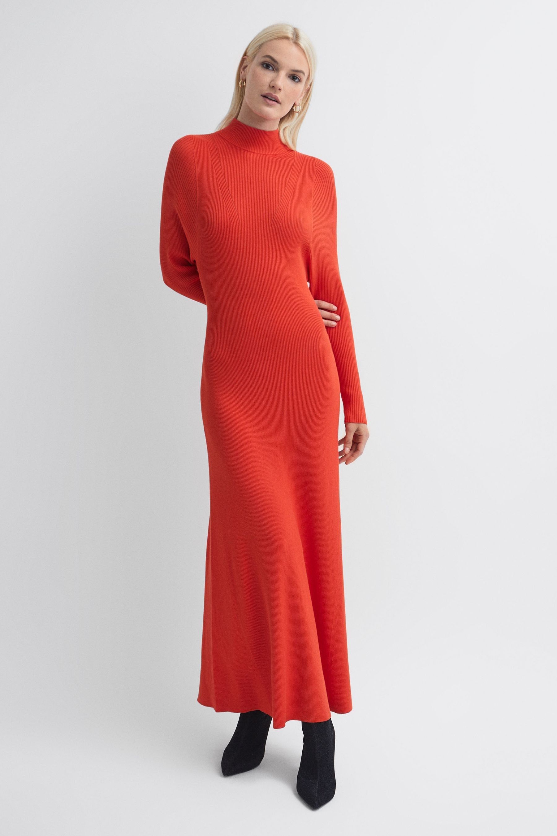 Knitted maxi dress uk top