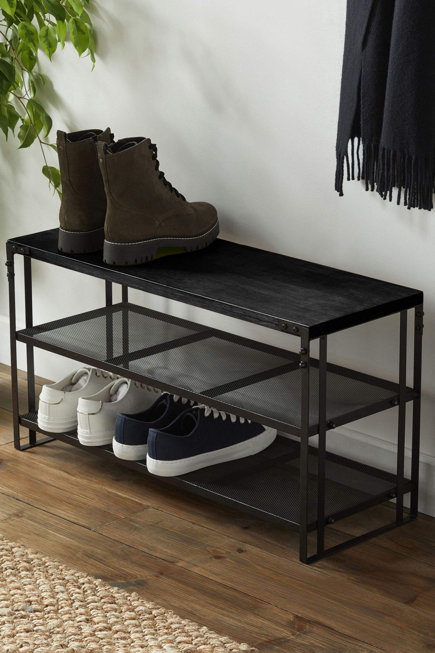 Buy Black Shoe Storage Rack from the Next UK online shop