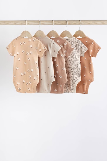 Neutral Baby Short Sleeve Bodysuits 5 Pack