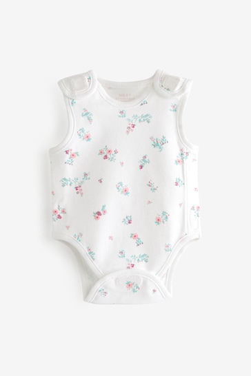 Pink Premature Baby Vest Bodysuits 3 Pack