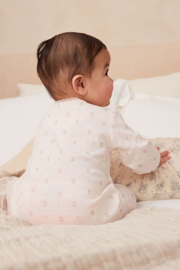 Buy Pink Little Sister Baby Sleepsuit (0-18mths) from the Next UK