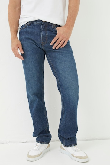 FatFace Blue Straight Fit Jeans