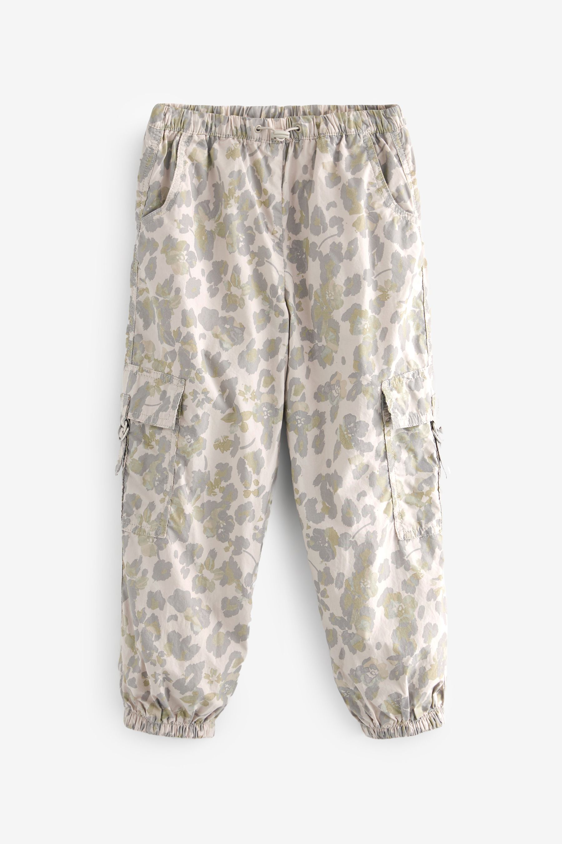 Leopard print sales cargo trousers