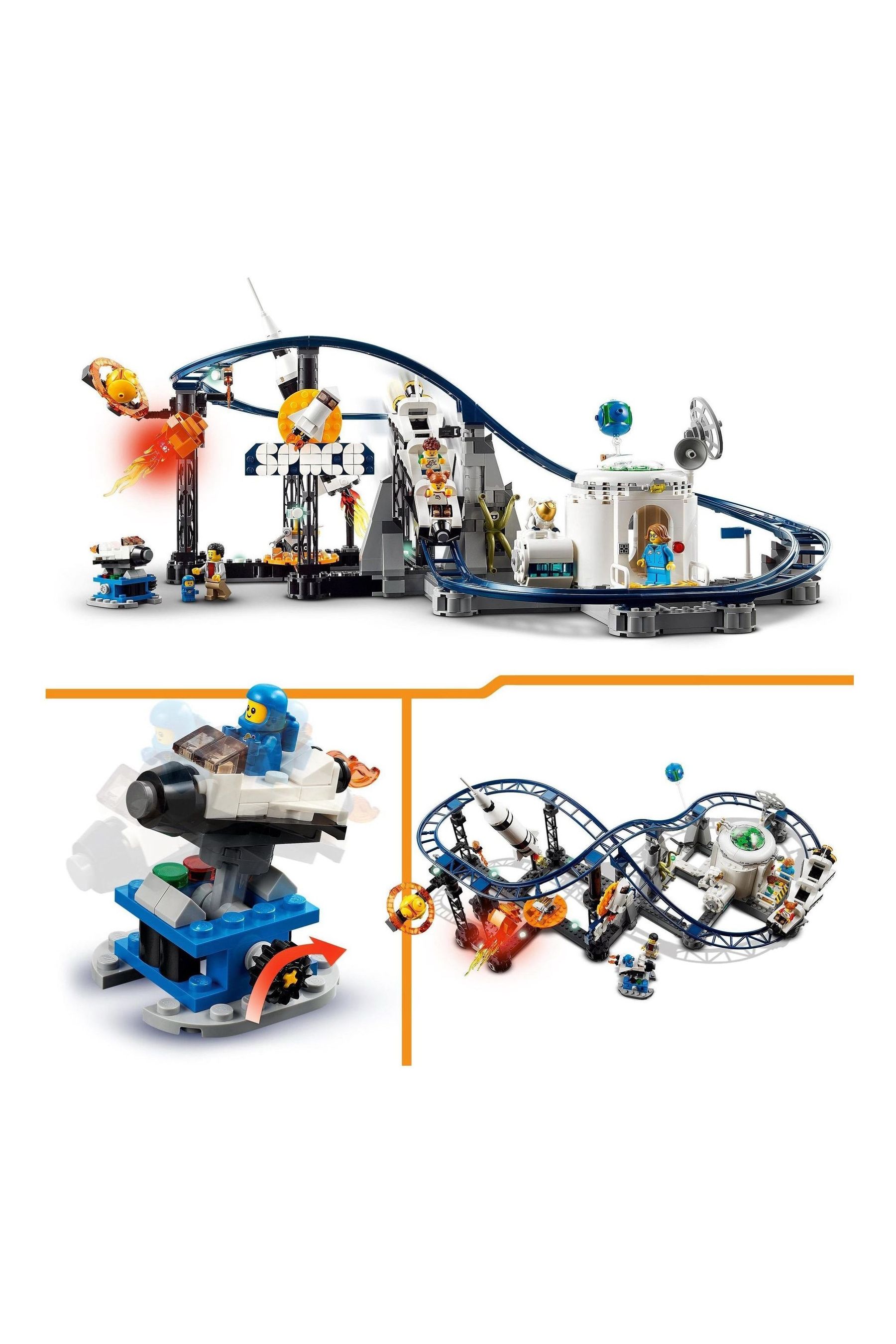 Buy LEGO Creator 3in1 Space Roller Coaster Funfair Set 31142 from the Next UK online shop
