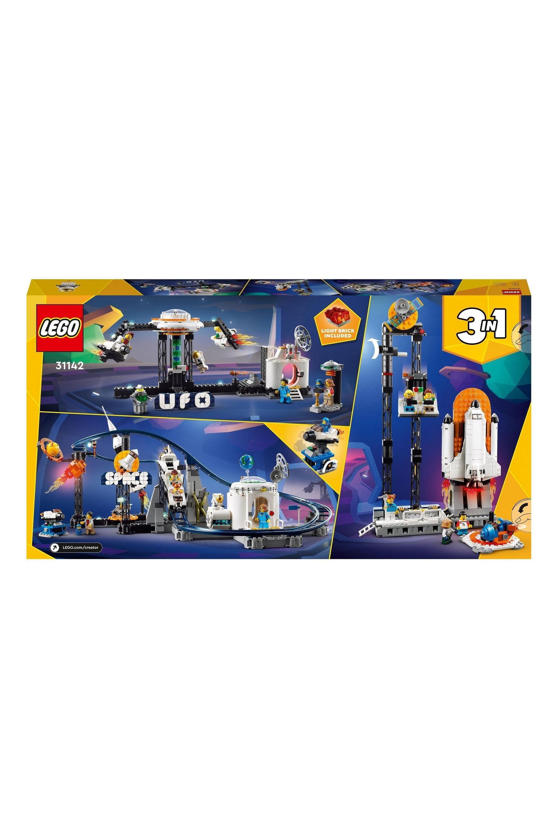Buy LEGO Creator 3in1 Space Roller Coaster Funfair Set 31142 from