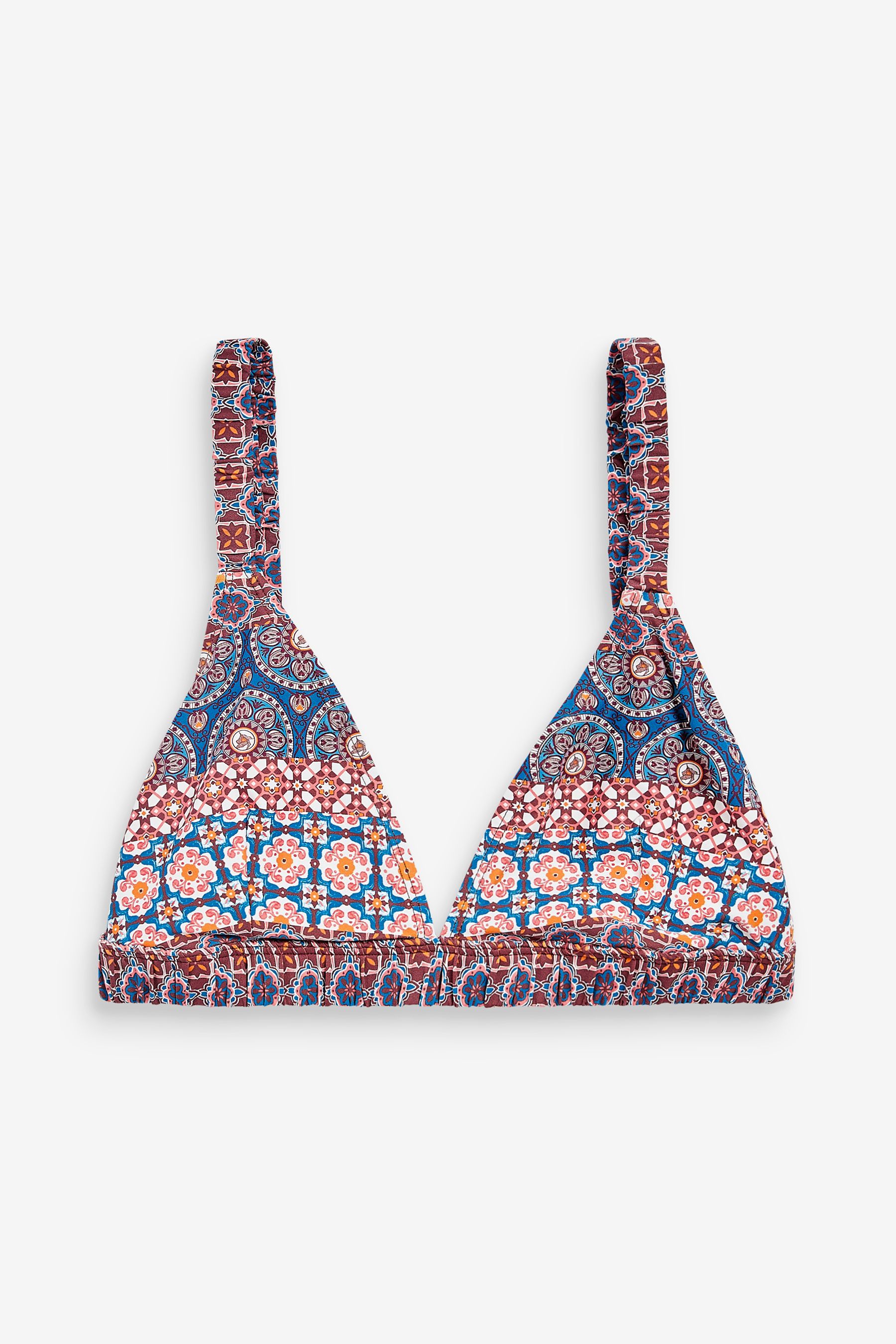 Aerie ruched triangle bikini top shop