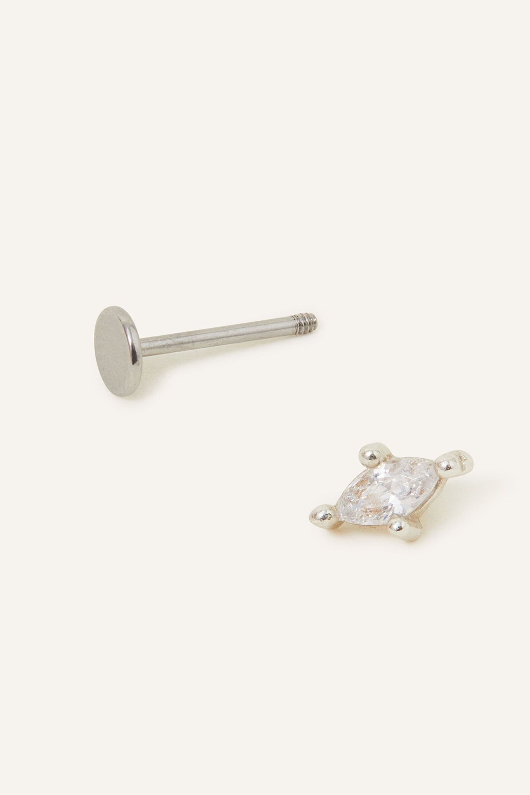 Spike Threaded Flat Back Earring | .40GMS | Single – Porter Lyons