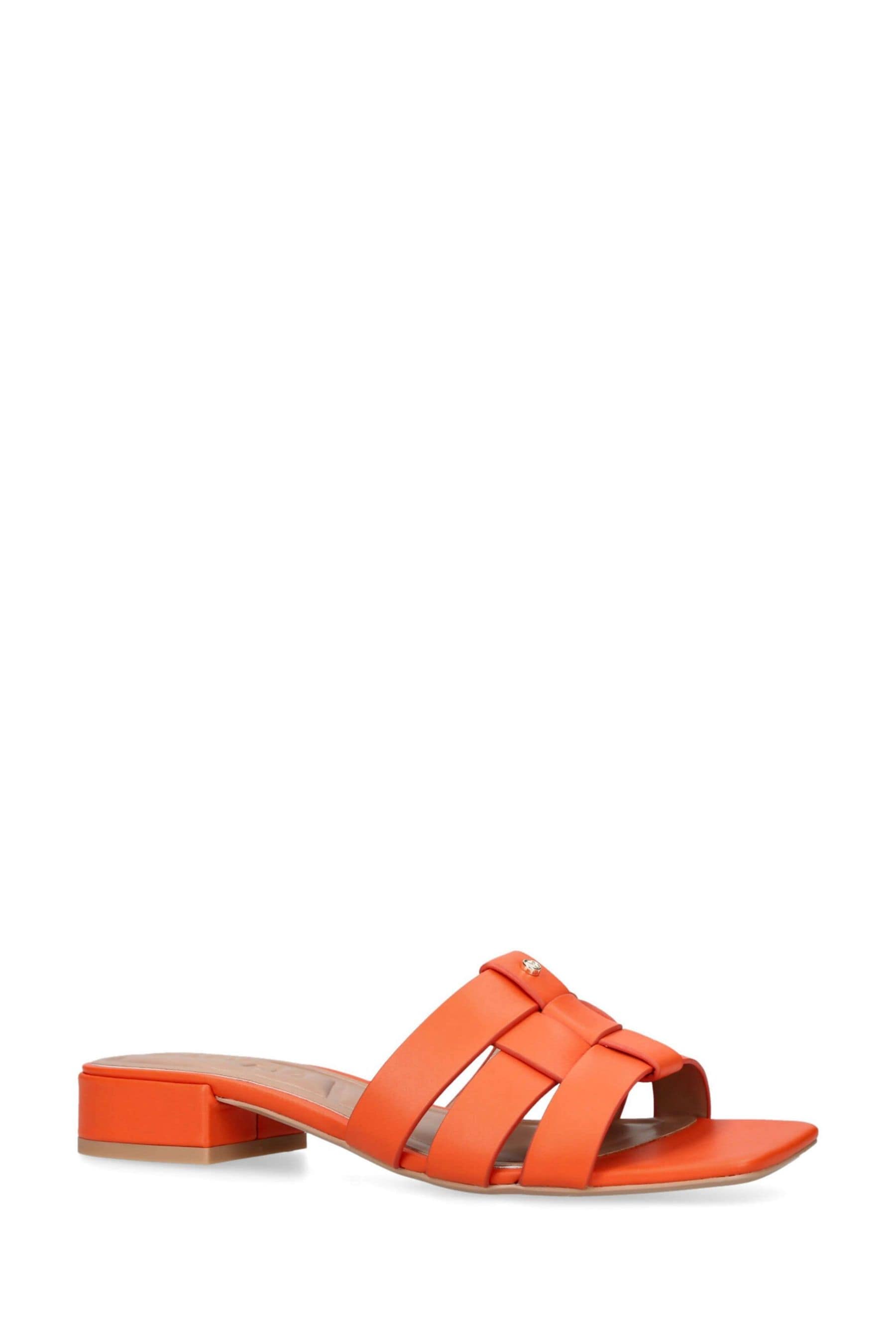 Orange mule sandals outlet