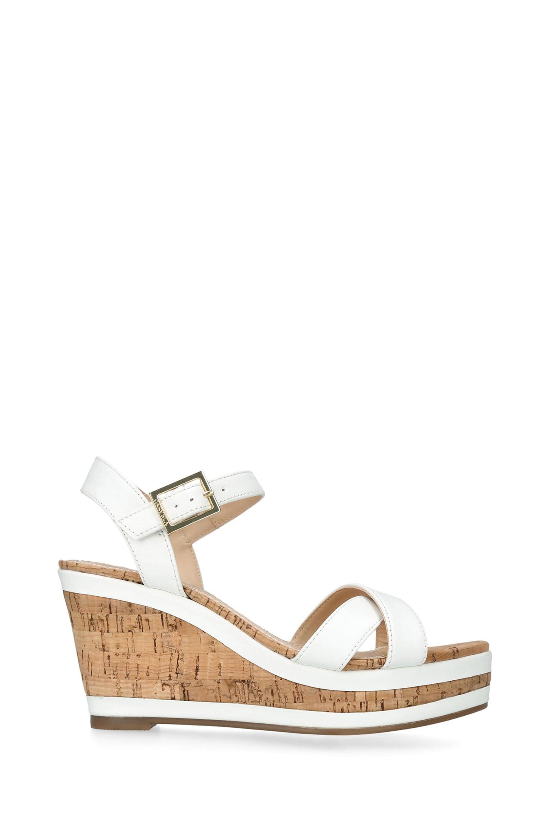 Carvela white sandals store