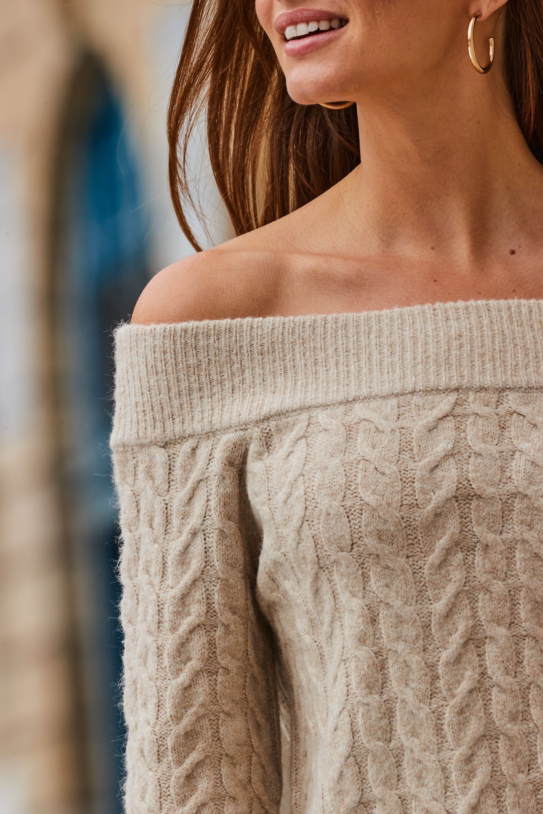 Bardot cable jumper best sale