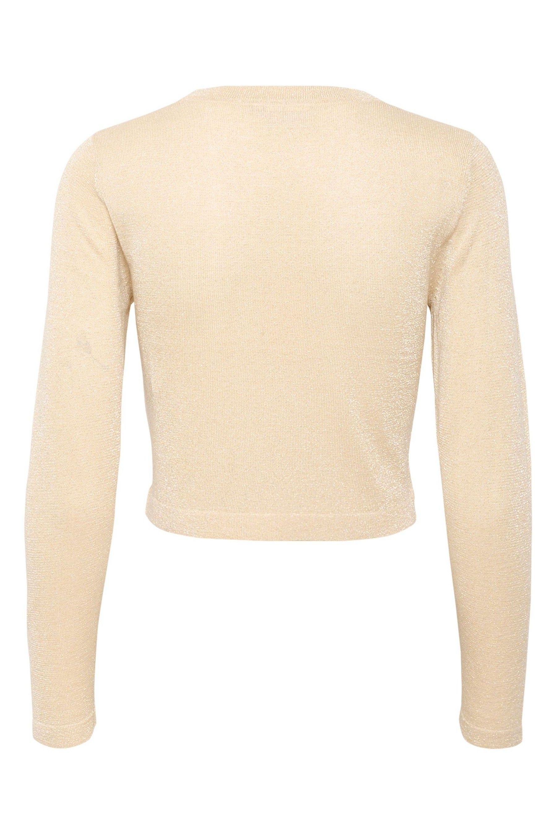 Buy Kaffe Ankra Slim Fit Long Sleeve Bolero White Cardigan from