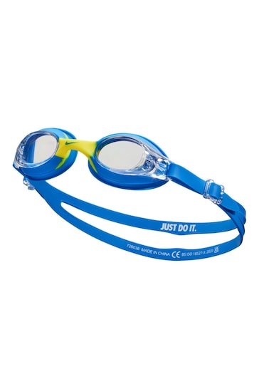 Nike Swim Little Kids Blue Swoosh Goggles