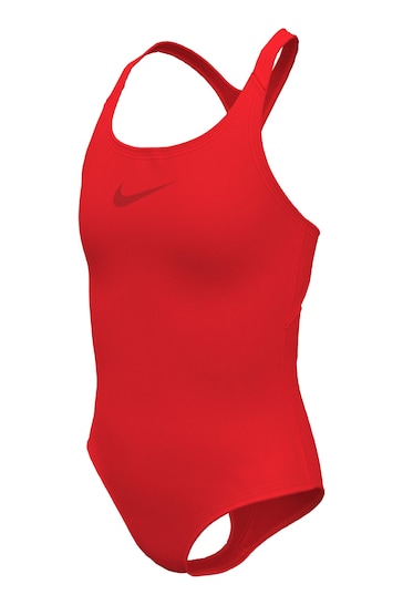 Nike Red Essential Racerback Swimsuit