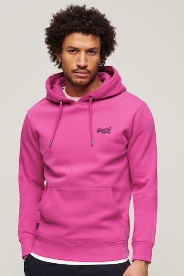 Superdry Pink Essential Logo Hoodie