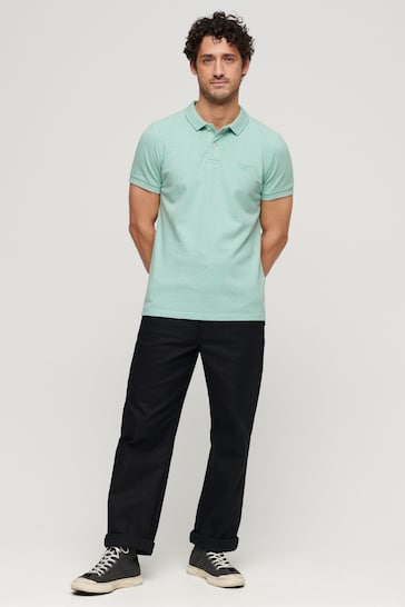 Superdry Mint Green Classic Pique Polo Shirt