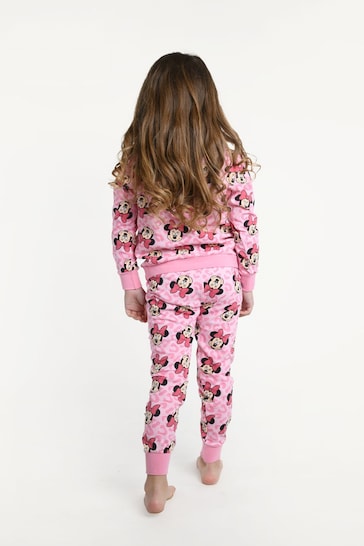 Brand Threads Pink Disney Minnie Mouse Girls Pyjama Set