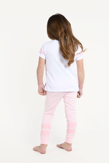 Brand Threads Pink Disney Princces Girls Pyjama Set