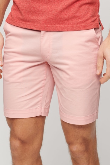 Superdry Pink Stretch Chinos Shorts