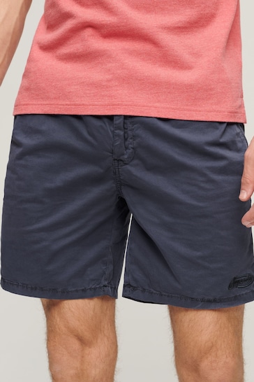 Superdry Blue Essential Logo Jersey Shorts