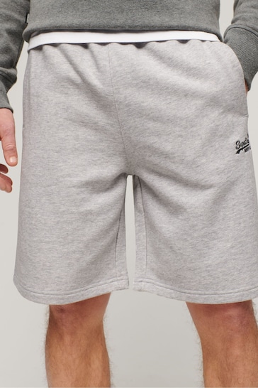 Superdry Grey Essential Logo Jersey Shorts