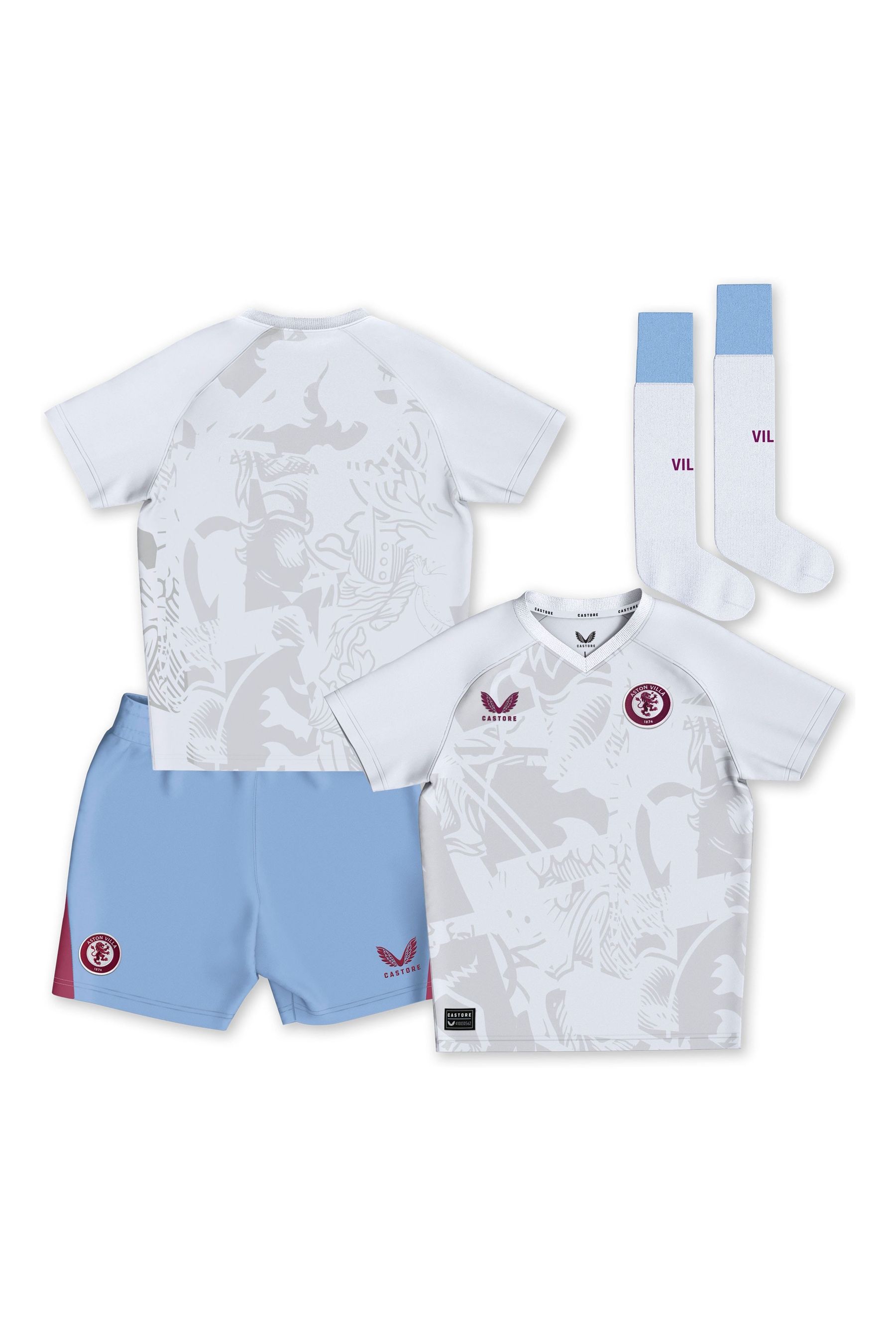 Aston villa infant kit top