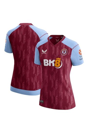 Fanatics Red Aston Villa Home Shirt 2023-24 Womens