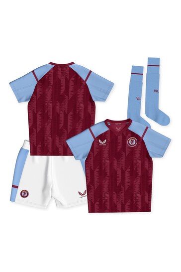 Fanatics Red Aston Villa Home Infant Kit T-shirt 2023-24 Infants