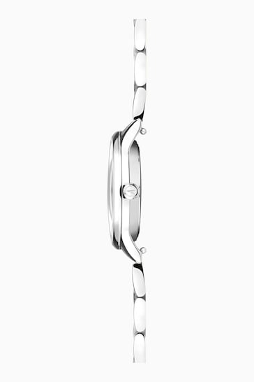Accurist Ladies Silver Tone Dress Stainless Steel Bracelet 28mm Watch
