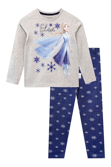 Character Grey Frozen 2 Long Sleeve Top & Leggings Elsa Snowflakes