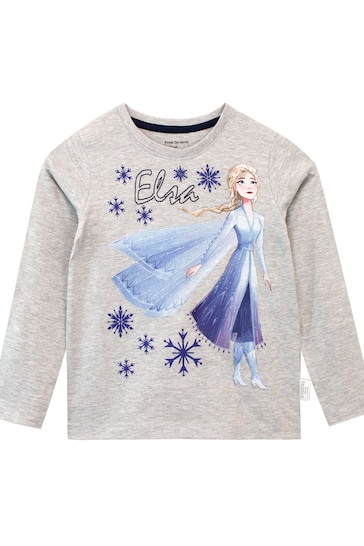 Character Grey Frozen 2 Long Sleeve Top & Leggings Elsa Snowflakes