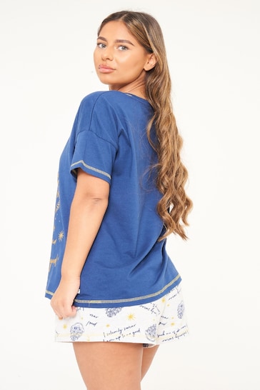 Brand Threads Blue Harry Potter Organic Cotton Pyjamas