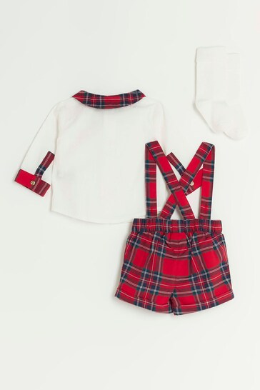 River Island Red Check Baby Boys with Shirt and Short Set