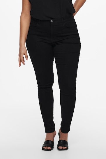 ONLY Curve Black High Waist Skinny Jeans