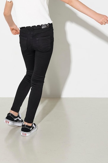 ONLY KIDS Black Skinny Jeans With Adjustable Waistband