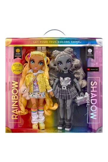 Rainbow High 2-Pack Sunny & Luna Dolls