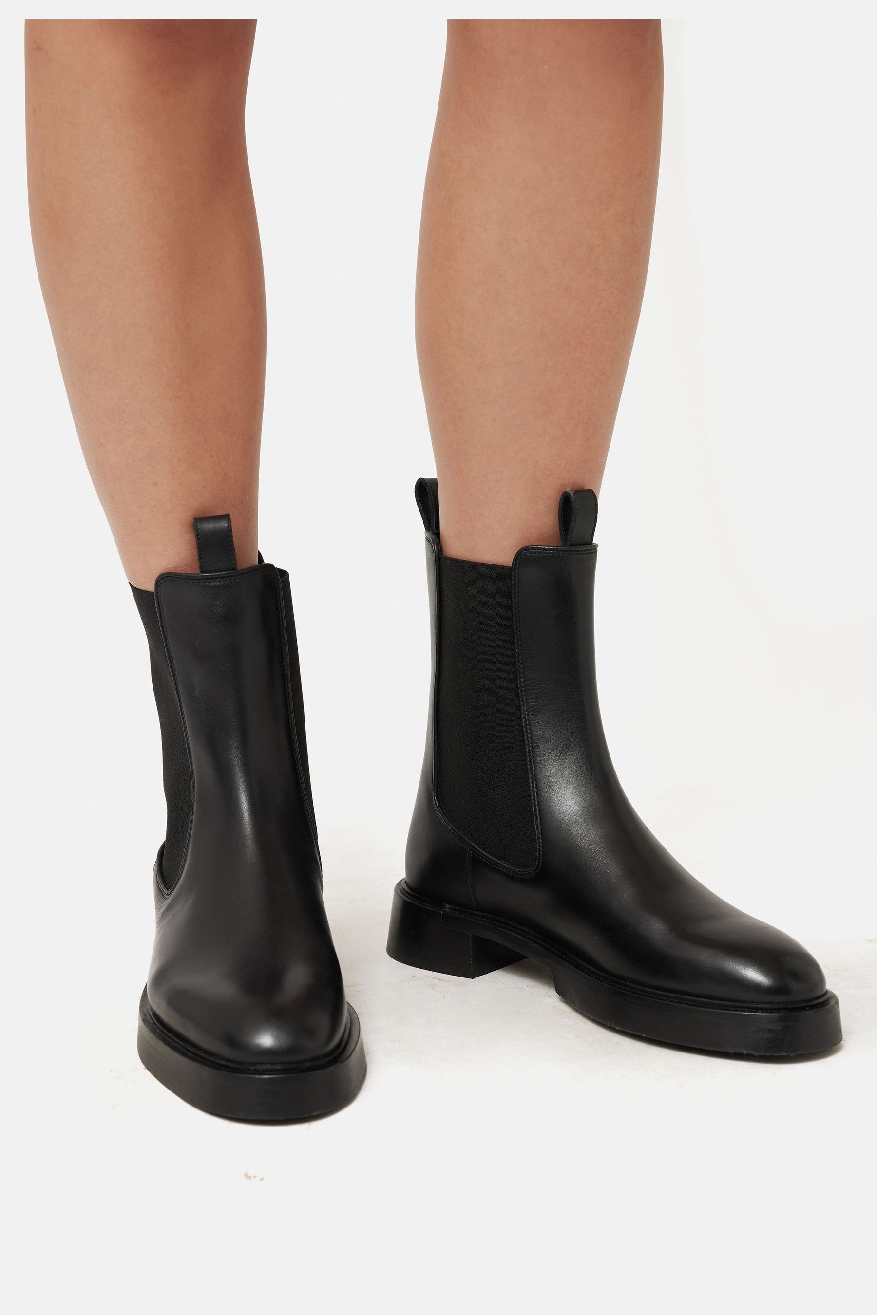 Jigsaw Chelsea Black Boots