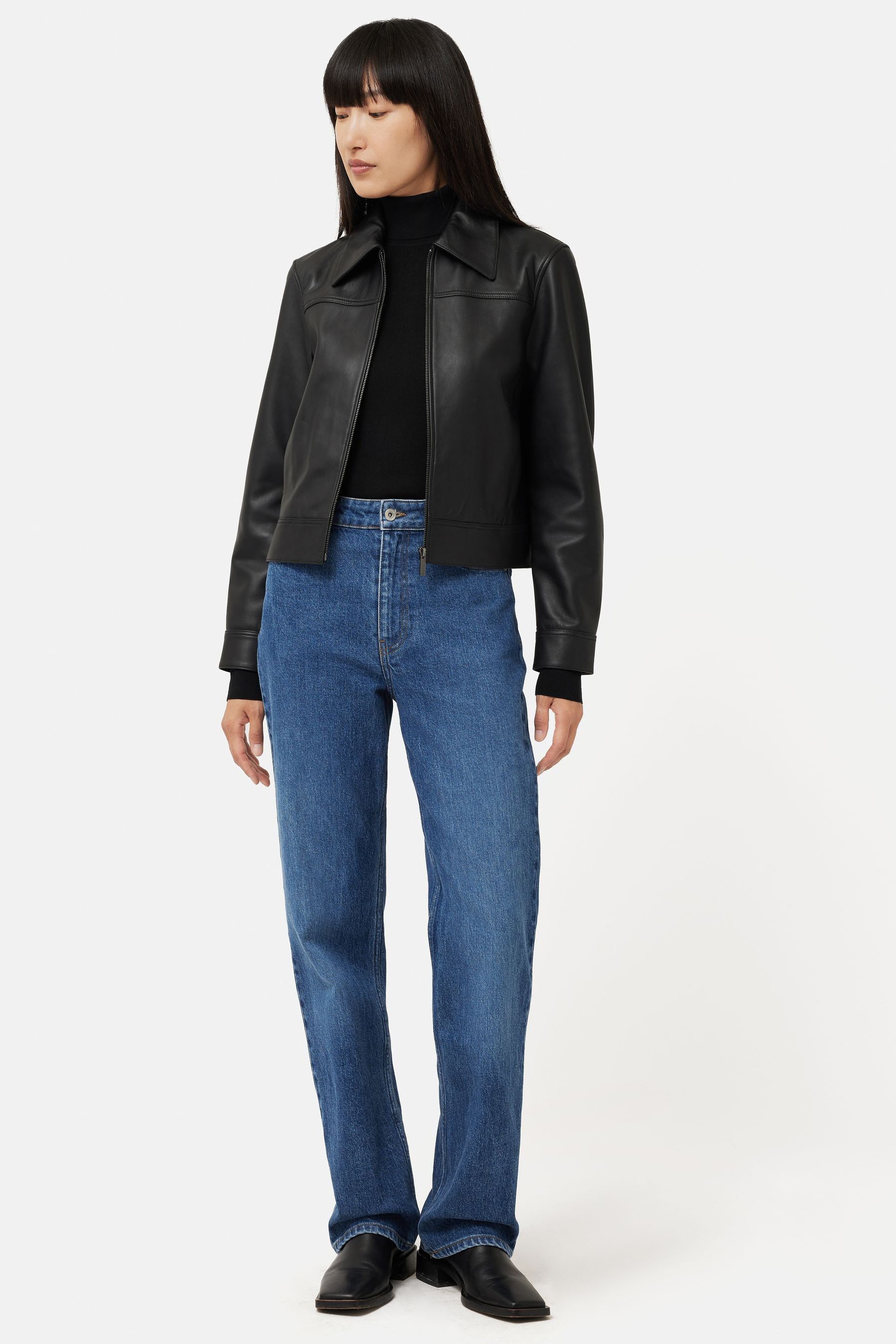 Jigsaw silk cotton polo neck jumper sales