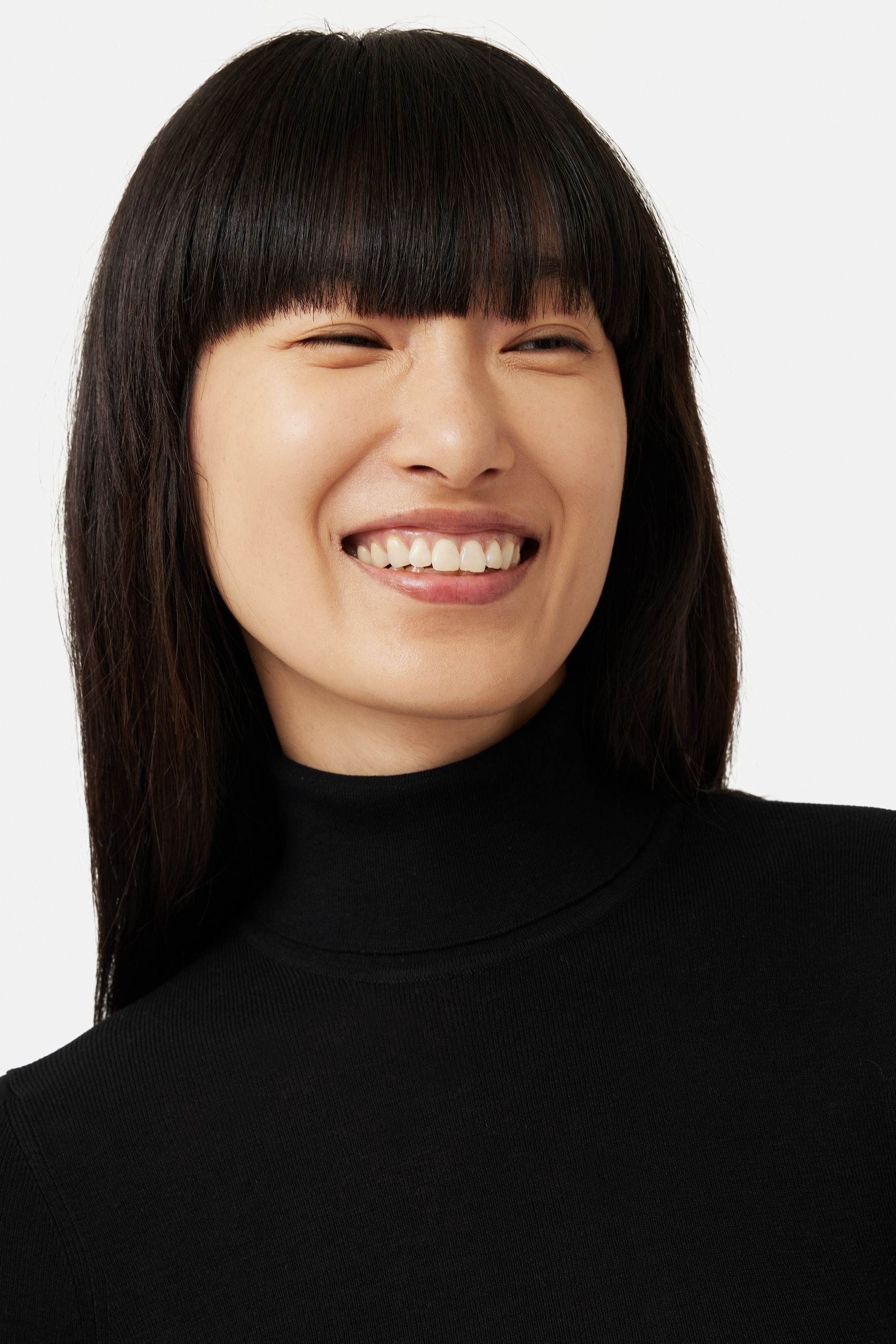 Buy Jigsaw Silk Cotton Black Polo Jumper from the Next UK online shop