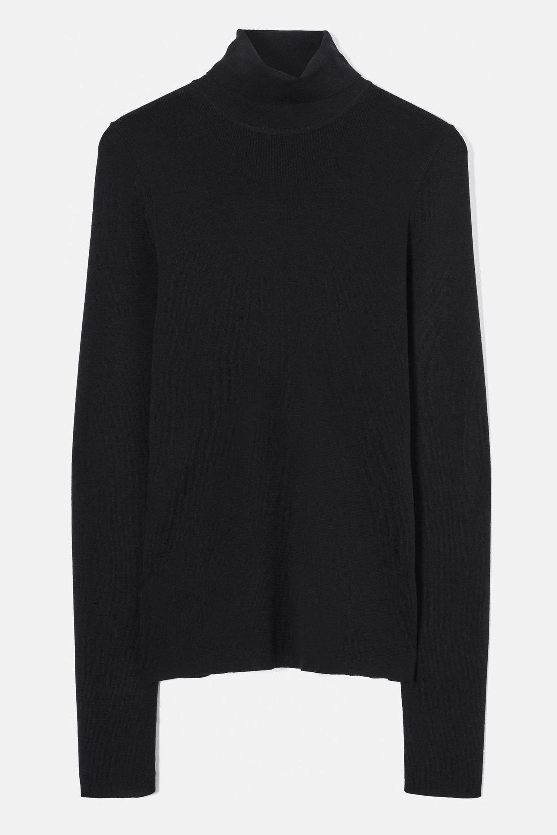 Jigsaw silk cotton polo neck jumper discount