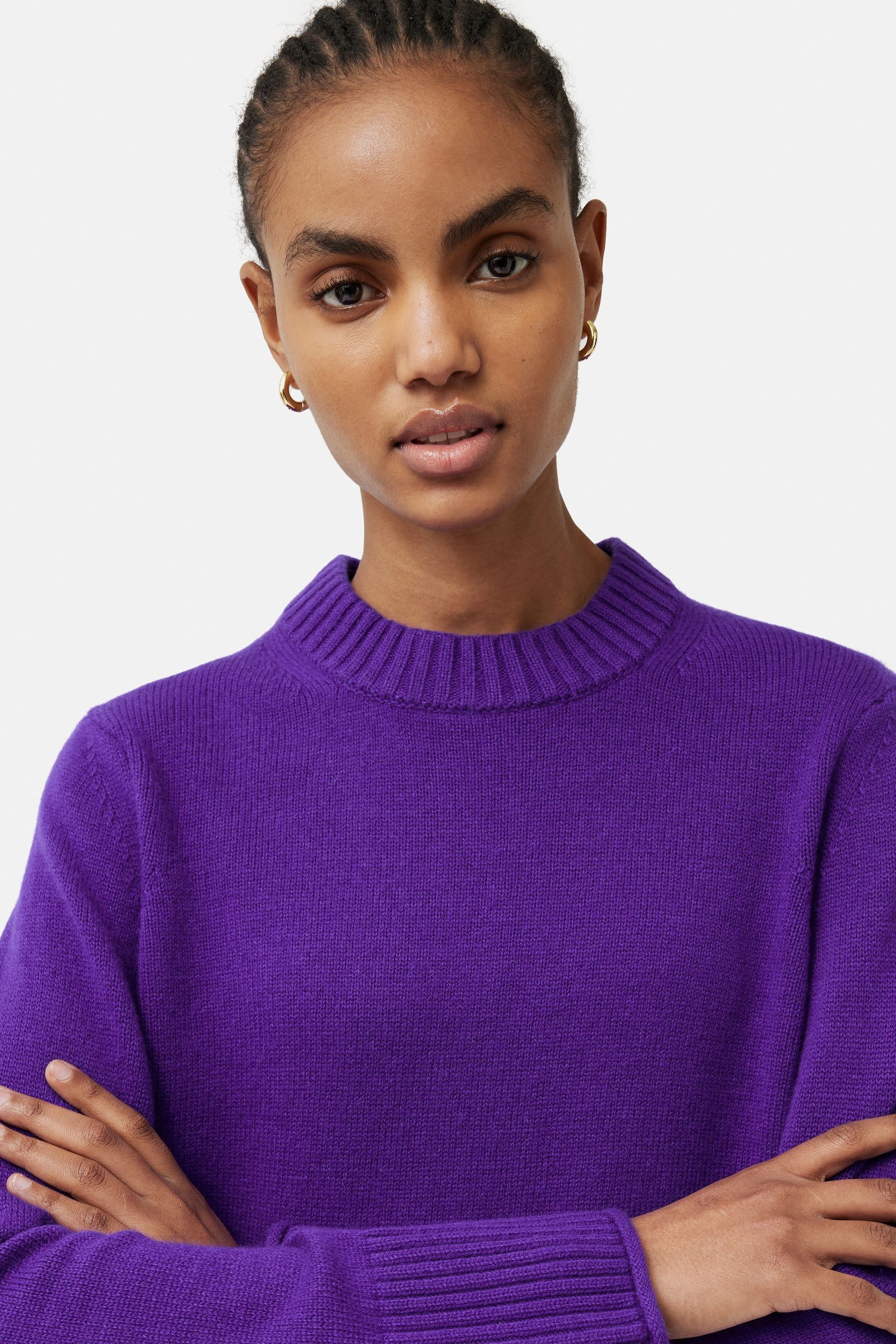 Jigsaw purple top jumper