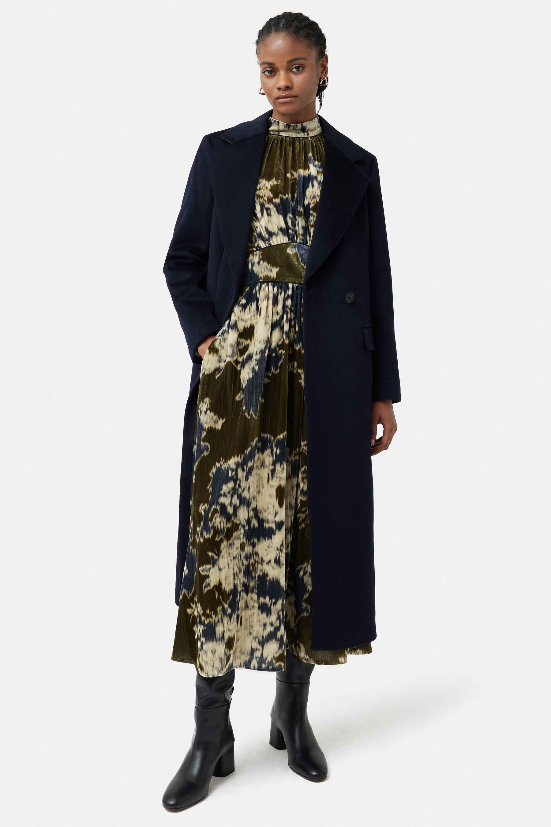 Jigsaw green velvet dress hot sale