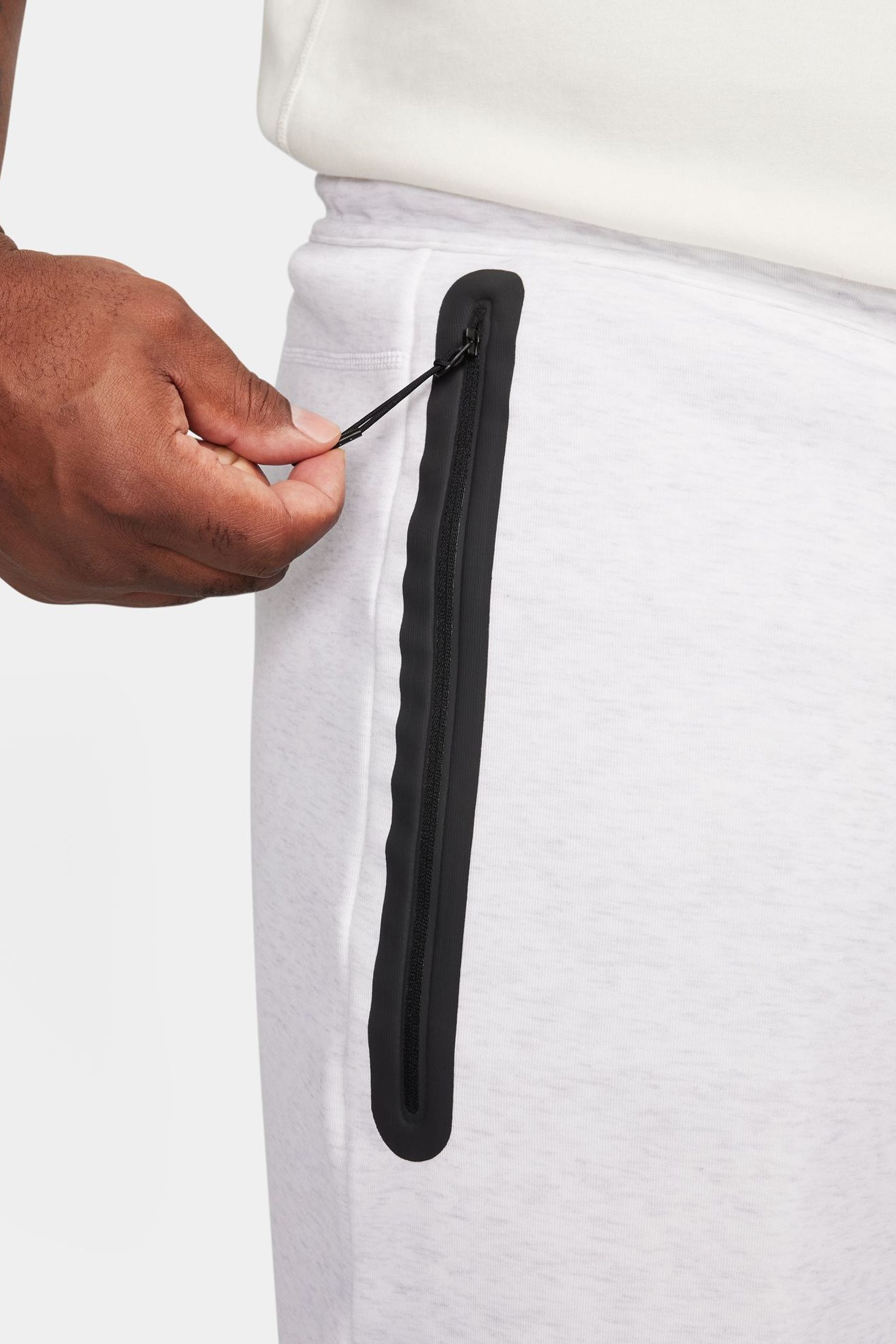 Buy Nike Birch Heather White Tech Fleece Shorts from the Next UK online shop
